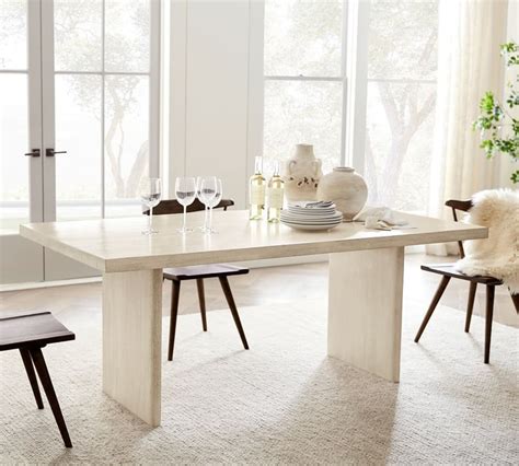 Extendable Dining Table In White
