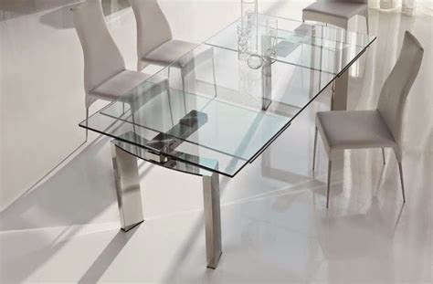 Extendable Glass Dining Table Console