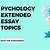 extended essay topic ideas psychology