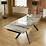 Louis Light Grey and Ceramic Marble Extending Dining Table