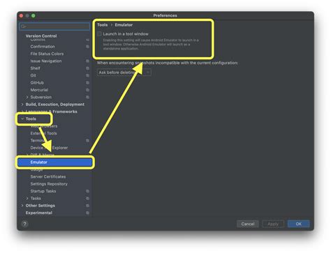 Extended Controls Settings Advanced Tab