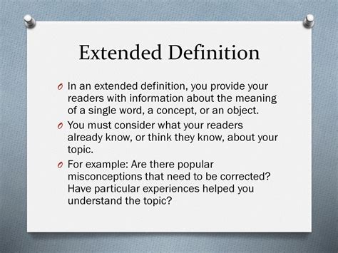 extended definition in tagalog