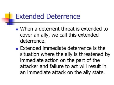 Extended Deterrence Example