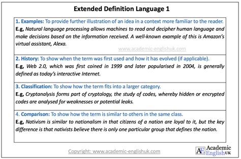 extended meaning in english with example