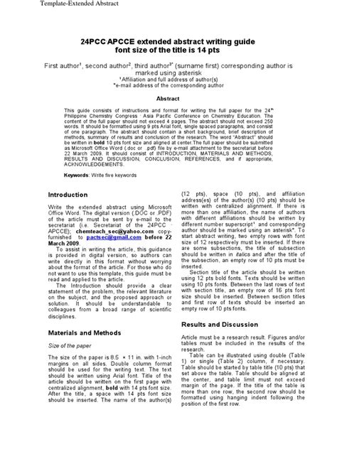 Extended Summary Example