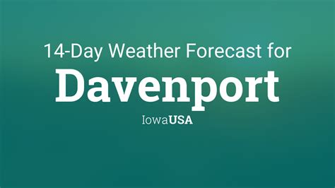 extended weather forecast davenport iowa