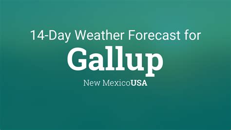 extended weather forecast for gallup nm