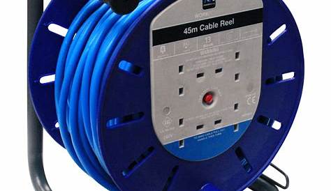 Masterplug 2 Socket 10A Cable Reel & Extension Lead (L)20m