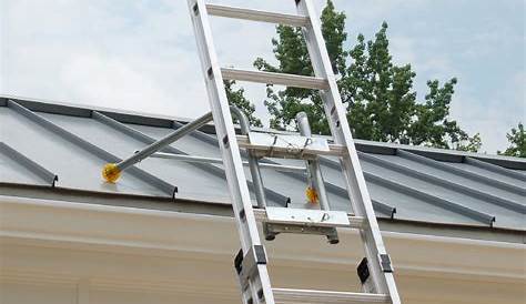Extension Ladder Roof Stabilizer Cleaning Gutters Next At Home