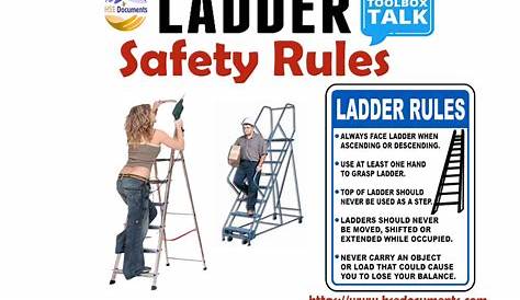 Extension Ladder Safety Toolbox Talk And Scaffold s