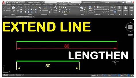 How to Extend a line in AutoCAD YouTube