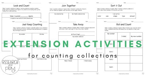 Extension Activities For Counting