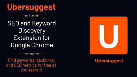 Extension Chrome Ubersuggest