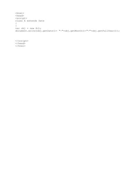 Extension Class In Javascript