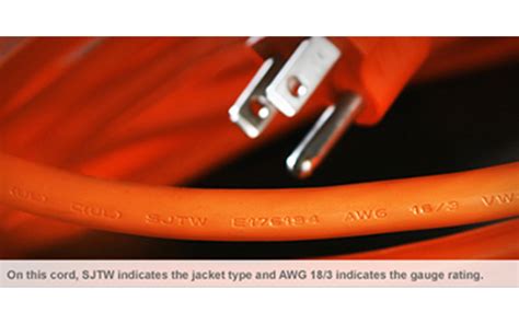 Extension Cord Markings