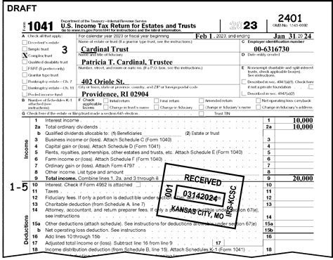 extension for 1041 tax return