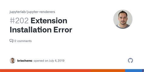 Extension Installation Error Jupyterlab