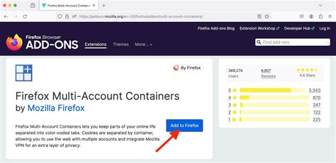 Extensions Firefox Containers