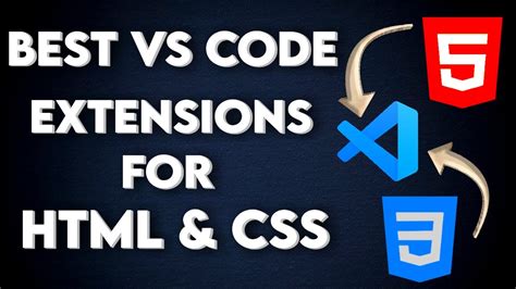 extensions for vs code html