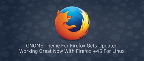 Extensions Gnome Firefox