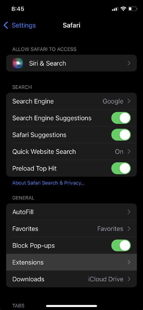 Extensions Install Safari