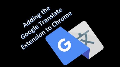 extensions page on google translate