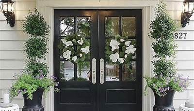 Exterior Decorating Ideas For Front Entrance