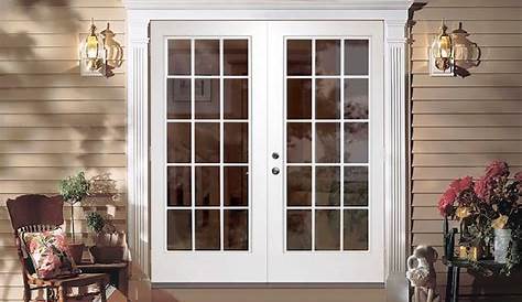 Exterior French Patio Doors Menards And Hinged