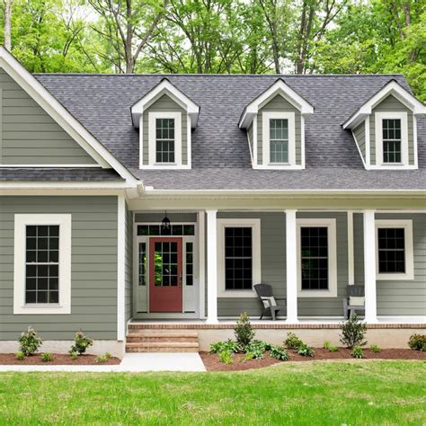 exterior color schemes with white siding