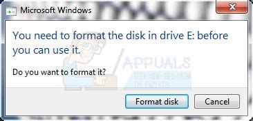 External Hard Disk Error Format Before Use