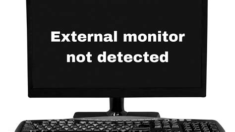 external monitor not working on laptop