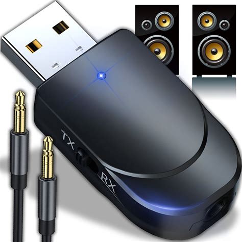 USB Bluetooth Stick Adaptador Bluetooth externo Convertidor Bluetooth Receptor de audio Vogacara