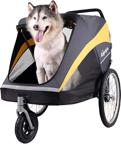 DODOPET Extra Large Pet Stroller Dog Trolley with Top Window Suitable