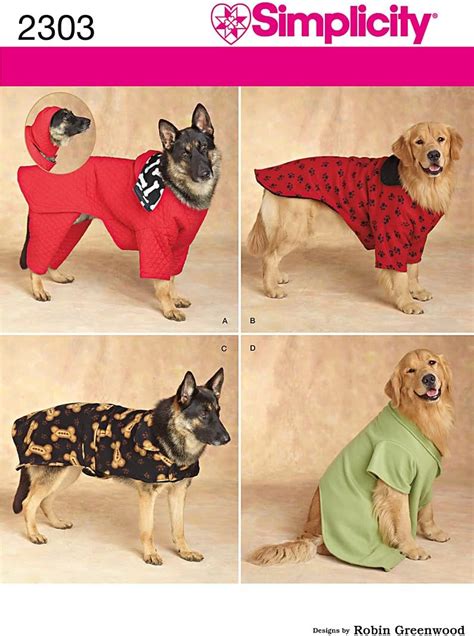 Extra Large Dog Clothes Sewing Pattern
