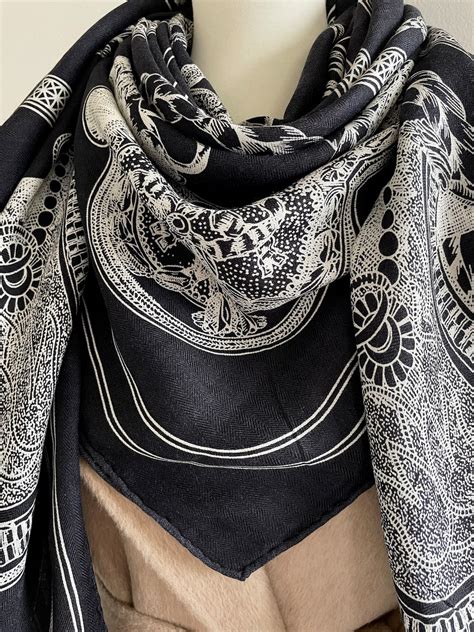 extra large silk head scarf