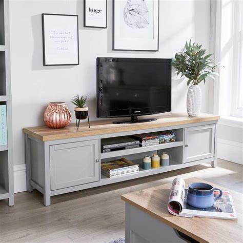 Extra Large Tv Stand Grey