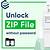extract zip file without password