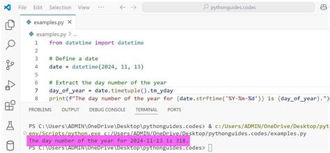 extract day number from date in python