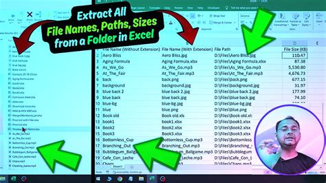Extract Folder File Names To Excel