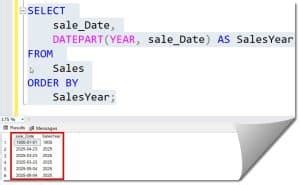 Extract Year From Date Sql Server