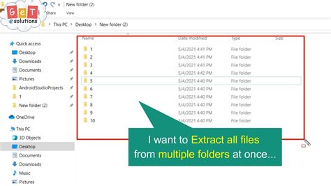 Extracting Files From Multiple Folders