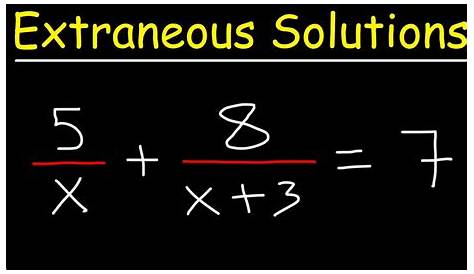 PPT Extraneous Solutions PowerPoint Presentation, free