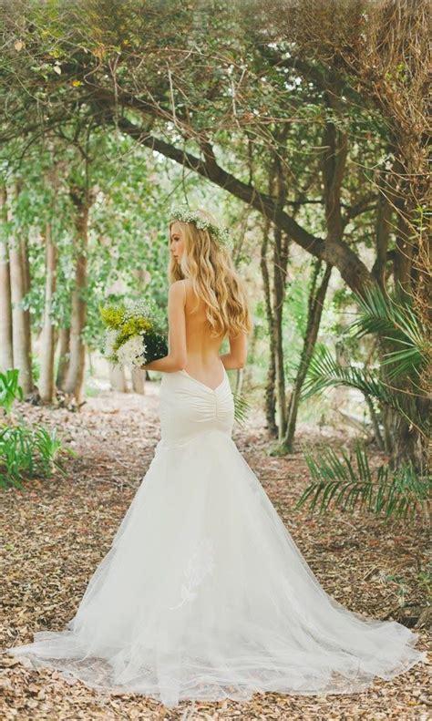 Extremely Low Back Wedding Dresses