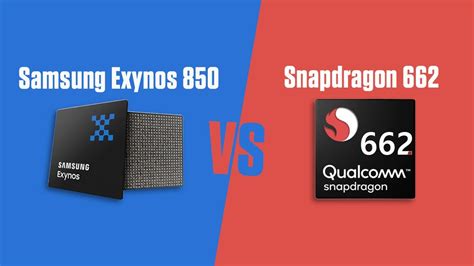 exynos 850 vs snapdragon 662