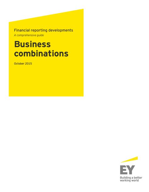 ey financial reporting developments business combinations