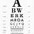 eye chart bold font