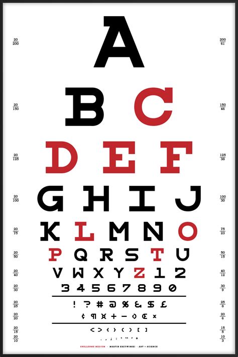 Eye Chart Font Type