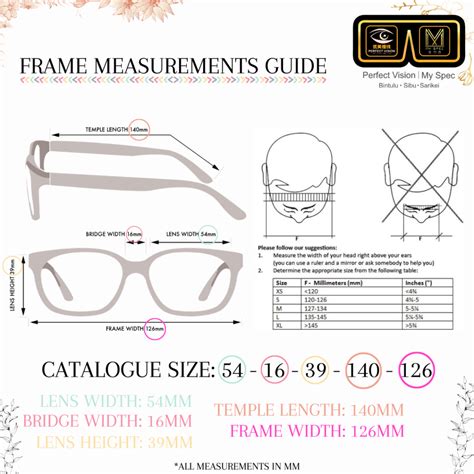 Eye Frame Measurements