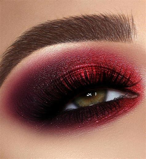 Eye Makeup Dark Red