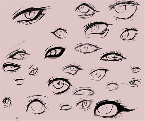 eye reference drawing anime